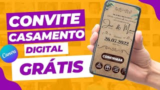 Como fazer CONVITE de CASAMENTO digital INTERATIVO para enviar pelo WHATSAPP I CONVITE DE CASAMENTO [upl. by Reidar572]