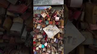 Cologne’s Love lock Bridge 🔐 💘🇩🇪 Köln Hohenzollern Brücke [upl. by Ecirtnuahs]