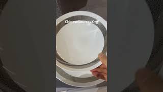 Silver Style Dining Plates for the Christmas sales Season ceramic ceramiclove [upl. by May]