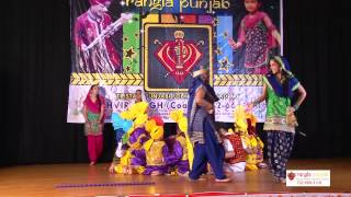 Malki Keema Bhangra Performance at Rangla Punjab Academy Diwali Mela 2014 [upl. by Lasky505]