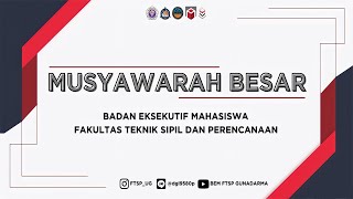 MUSYAWARAH BESAR BEM FTSP GUNADARMA PERIODE 20202021  Hari Ke1 [upl. by Tome]