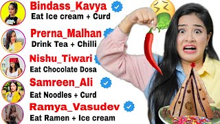 BIG Youtubers Decide WEIRD Food for Me 🤮 Ulti Kar Diya 😱 [upl. by Mcgraw]