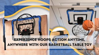 Basketball Table Toy  Wall Type Foldable Basketball Hoop Throw Good for Outdoor and Indoor Games [upl. by Dibru]