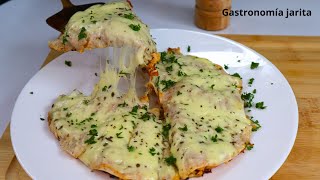 Pizza de tortilla Rellena con pollo cremoso Deliciosa receta y fácil [upl. by Revlis246]