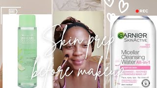 Skin prep before makeup  South African YouTuber [upl. by Hare]