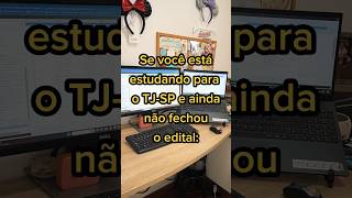 SE VOCÊ ESTÁ ESTUDANDO PARA ESCREVENTE TJSP E NÃO FECHOU O EDITAL… escreventetjsp concursotjsp [upl. by Alaekim]