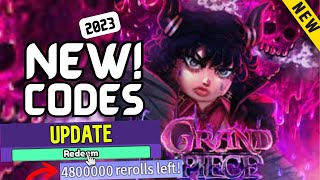 ALL ⚠️ NEW WORKING CODES 2023  GRAND PIECE ONLINE CODES  ROBLOX GPO [upl. by Ranice]