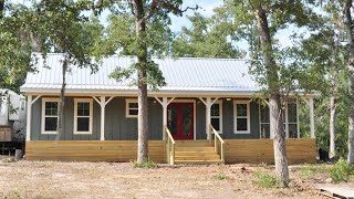 16x40 Park Model Cottage House W Screen Porc  Exploring Tiny House [upl. by Hanah925]