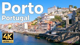 Porto Portugal Walking Tour 4k Ultra HD 60fps – With Captions [upl. by Male]