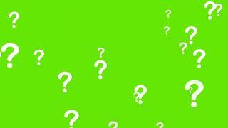 Free Download Question Mark Falling Green Screen Effect [upl. by Ambert]