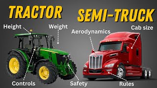 EPIC Battle  SemiTruck VS Tractor [upl. by Mapes]