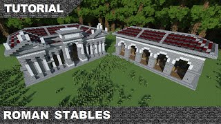 Minecraft Roman Stables Tutorial amp Download [upl. by Anilec]