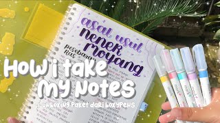 How I Take My Notes🌻🌤✨  Indonesia🇮🇩 [upl. by Adair]