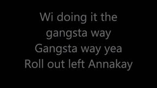 Gangsta Way Popcaan Lyrics on screen [upl. by Lilly170]