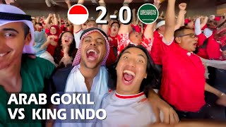 Arab gokil Reaction INDONESIA  ARAB SAUDI suasana heboh di GBK [upl. by Ainecey36]