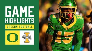 Oregon Football vs Idaho  GAME HIGHLIGHTS 2024 [upl. by Aiekahs]