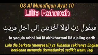 Lilie rahmah ¦ Qs Al Munafiqun Ayat 10 termerdu Qoriindonesia [upl. by Idden13]