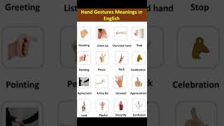 Hand Gestures Meaning  Sign Language meaning related To Hand shorts [upl. by Ojoj687]