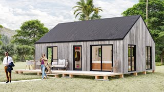 Barndominium Plans 20x30 Cottage Cabin Plan 2 Bedroom House Plans Tiny House Design Farmhouse [upl. by Ihsir21]