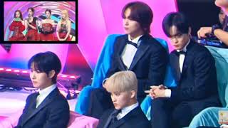 MMA Nct Dream reaction aespa 이스파 Bonsang Melon music awards 2023 Mark Renjun Haechan Chenle 231202 [upl. by Aidil]