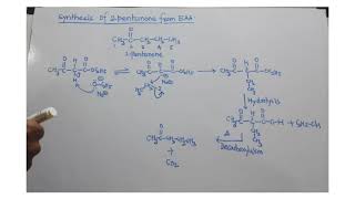 Synthesis of 2pentanone from ethyl aceto acetate [upl. by Umberto448]