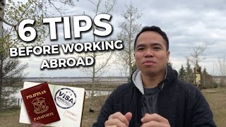 6 Tips Before Working Abroad [upl. by Lytsirk]