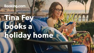 Tina Fey books holiday homes for whoever she wants to be – Bookingcom [upl. by Ordnazil636]