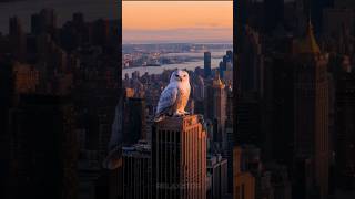 A huge owl on a skyscraper [upl. by Rakia464]