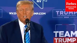 DRAMATIC MOMENT Trump Stops Rally And Calls For Doctor When RallyGoer Suffers Medical Emergency [upl. by Aicirtel]