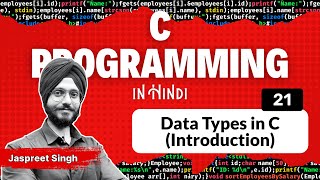 Data Types in C ‌Introduction  C Programming in Hindi [upl. by Lesko]