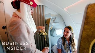 What First Business And Economy Classes Are Like On Emirates  Business Insider [upl. by Llednil]