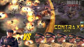 CampC Generals Contra X Beta 1 VS 5 Insane AI Nuclear winter is coming [upl. by Dinerman]