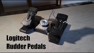 Logitech Rudder Pedal Review [upl. by Aihsrop]