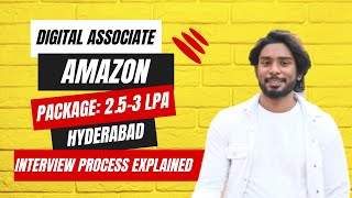 Digital Associate job in Amazon company Interview Process explained jobvacancy jobsearch [upl. by Nymassej685]