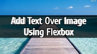 How to add text over image  HTML and CSS [upl. by Ahsiet426]