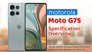 Motorola Moto G75 Specification Overview [upl. by Aener]