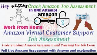 Live Amazon Job Assessment  Your Ultimate Guide to Landing a Virtual Customer Support Role [upl. by Donelson301]