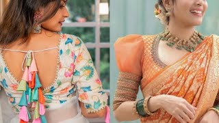 50  Latest Blouse Designs  Blouse Designs 2022  Trendy Blouses [upl. by Ahsel]