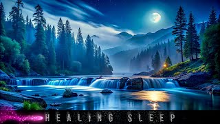 Healing Sleep Music Flowing Water and 4Hz Binaural Beats for REM Sleep [upl. by Joachima]