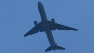 JetairFly B767300ER GO AROUND amp landing at Brussels Airport [upl. by Diskson]