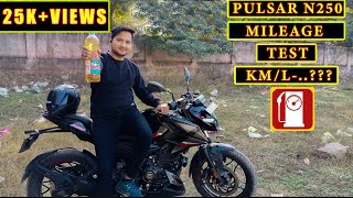 Pulsar N250 Mileage Test  KML   Mileage Test  Delhi Moto Vlogs [upl. by Burta]