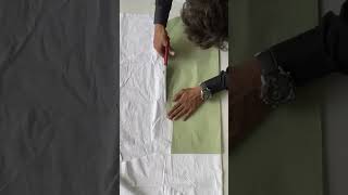 how to cut mens shirt size  पुरुषों की शर्ट काटने की विधि  shorts [upl. by Aliakam]