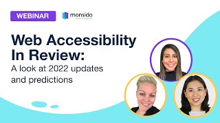 Web Accessibility In Review  A look at 2022 Updates and Predictions [upl. by Ayama646]