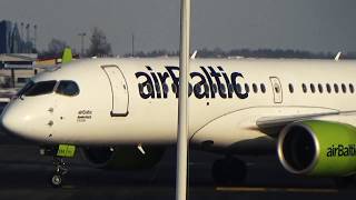 Winter Plane Spotting  Lennart Meri Tallinn Airport 03032018 [upl. by Anivlis]