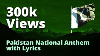 Pakistan National Anthem with Lyrics  Sui Dhagha [upl. by Aninnaig]