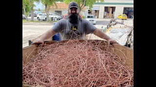 Scrapping Massive Pile Of Copper Pt2 [upl. by Ivetts]