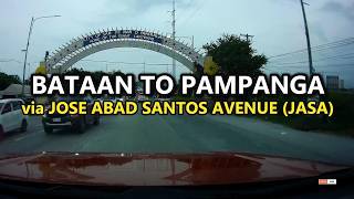 Road Trip from Bataan to Pampanga  via Jose Abad Santos Avenue JASA [upl. by Clarey]