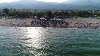 Sabanis Live 2017  Aerial Video  Versus Beach Bar Asprovalta [upl. by Damiano]