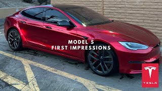 2024 Tesla Model S First Impressions From a Model 3 amp Y Owner [upl. by Venus]