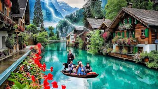 SWITZERLAND 🌧️ VIOLENT SUMMER STORM  INTERLAKEN  THE MOST BEAUTIFUL SWISS CITY [upl. by Marcellus]